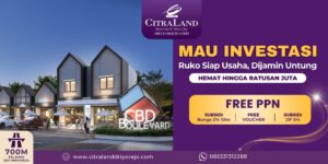 Investasi Ruko Siap Usaha