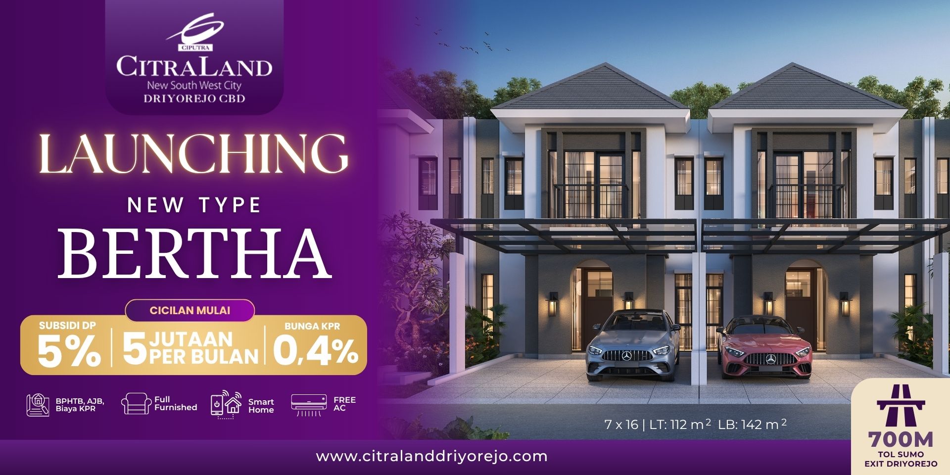 Tipe Rumah Bertha, Jawaban untuk Rumah Keluarga Besar!